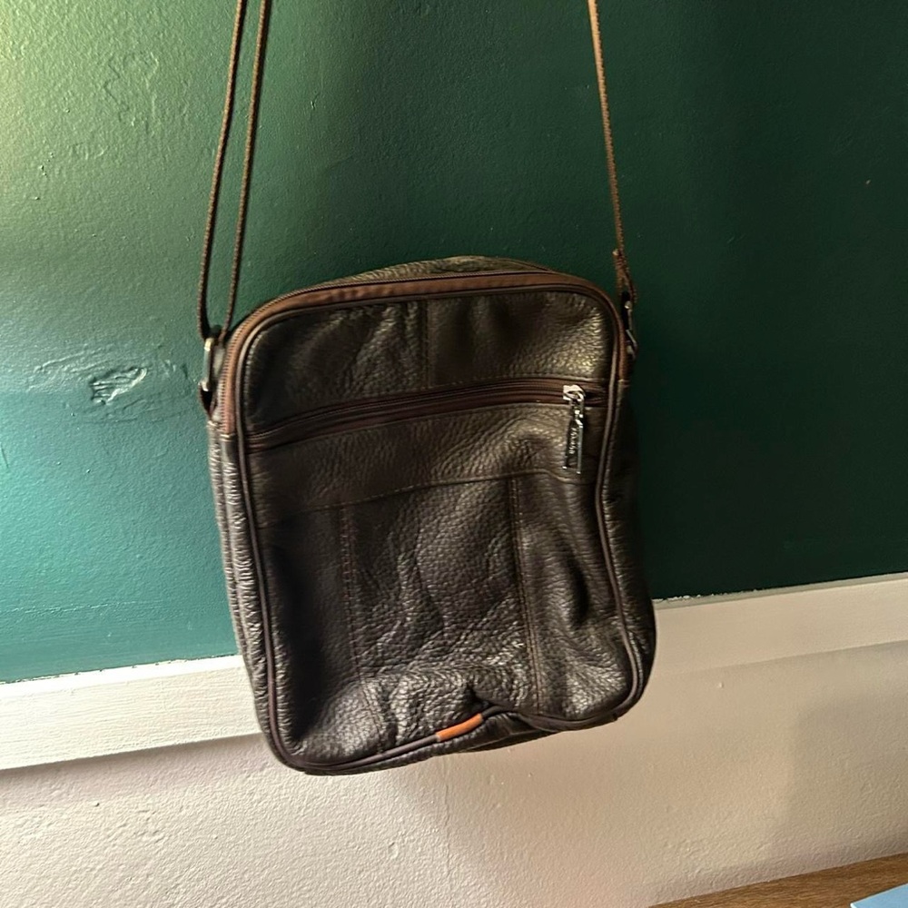 Brown Leather Crossbody Bag